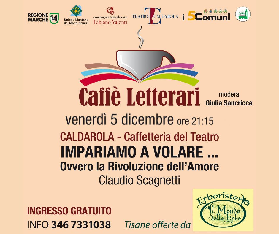 Claudio Scagnetti presenta "Impariamo a volare, ovvero la rivoluzione dell'Amore"