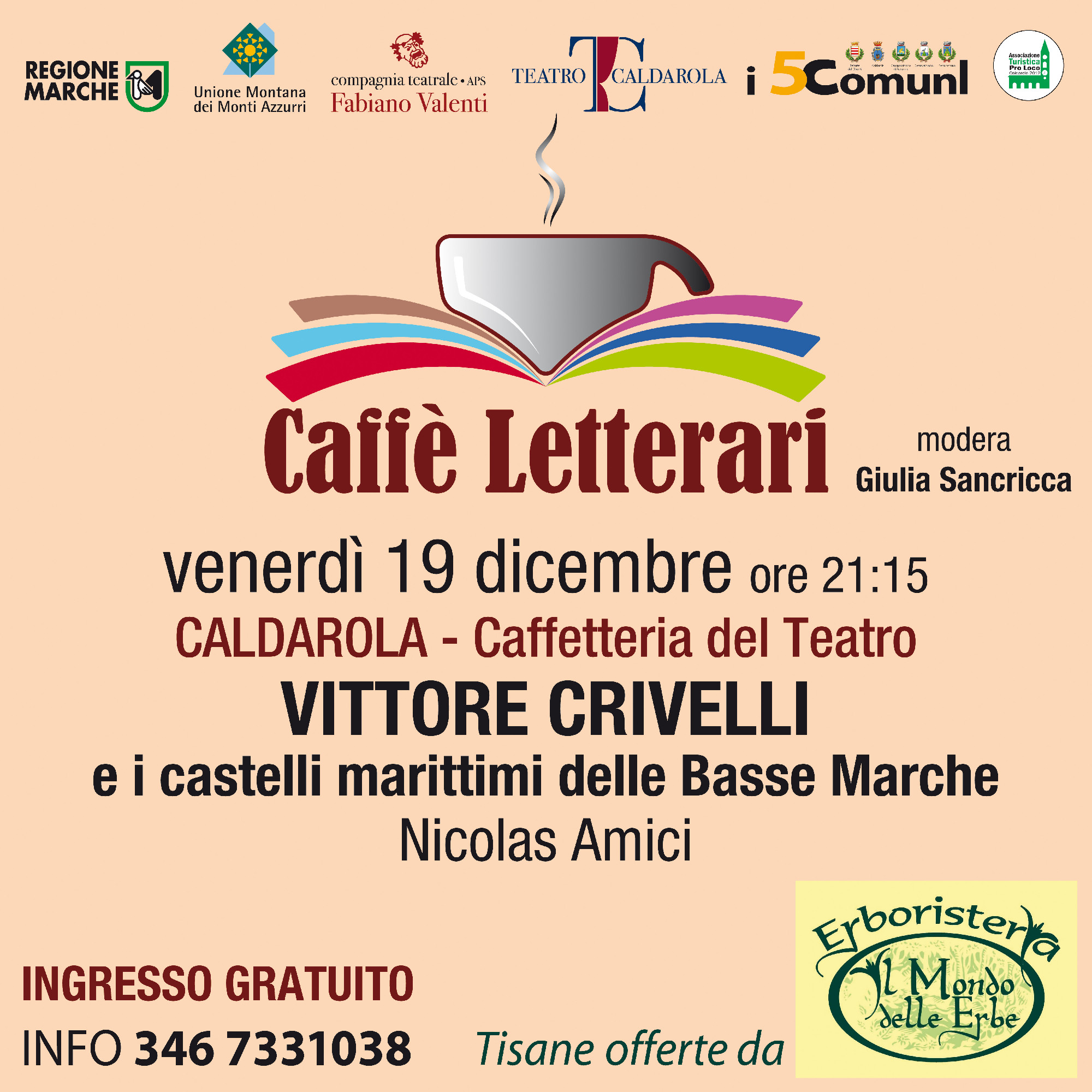 Nicolas Amici presenta Vittore Crivelli e i castelli marittimi delle Basse Marche