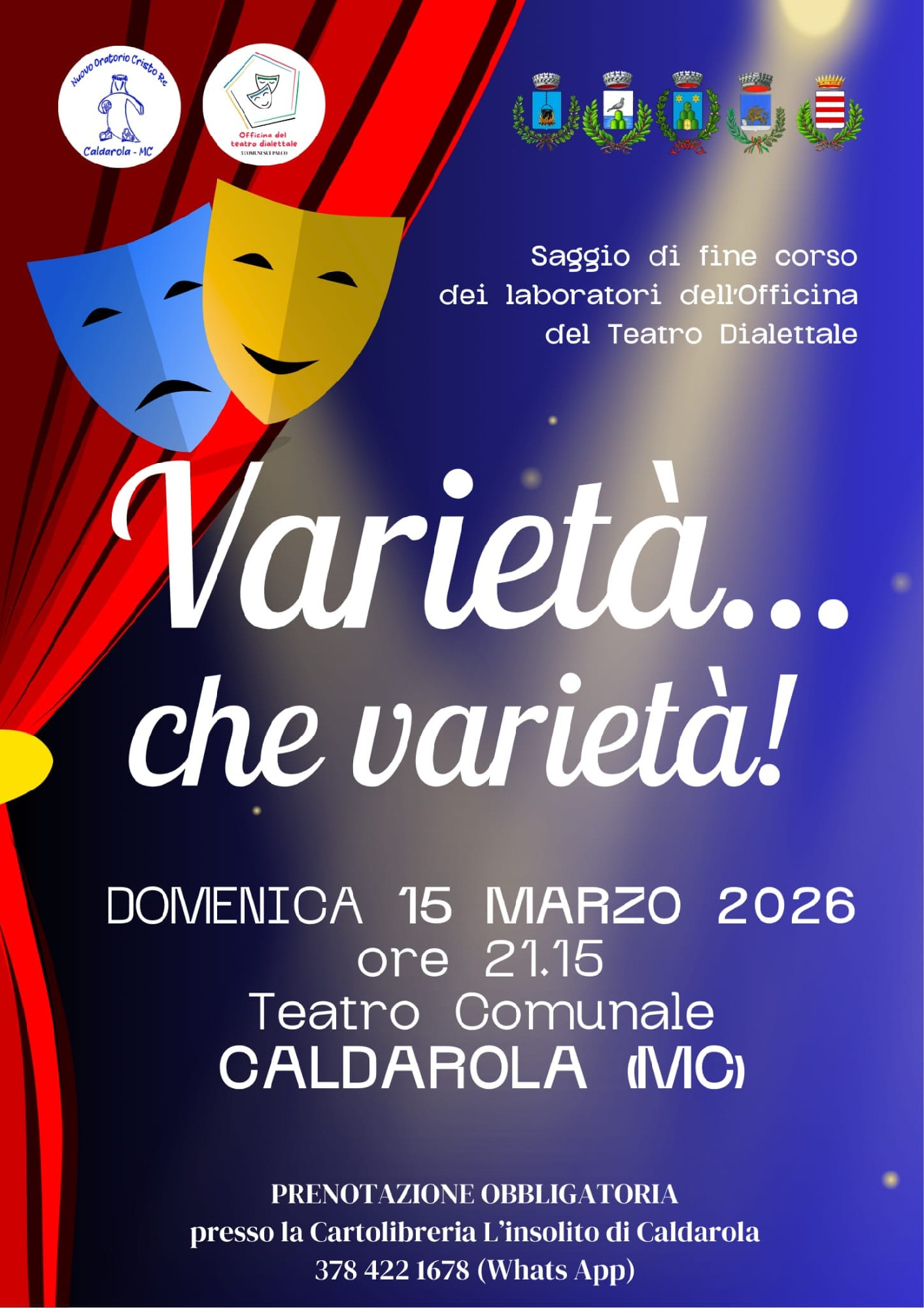 Lo spettacolo finale dell'Officina del teatro dialettale