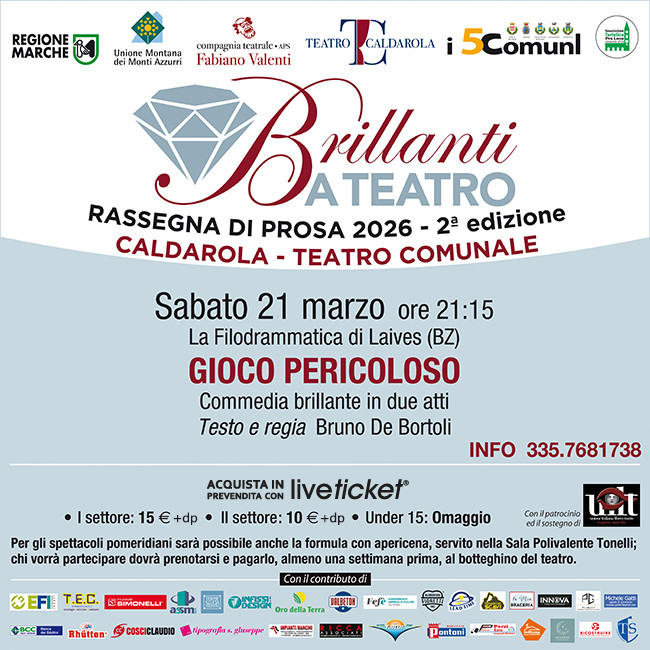 La Filodrammatica di Laives porta in scena Gioco Pericoloso