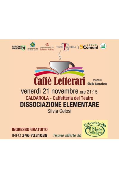 Silvia Gelosi porta il suo "Dissociazione elementare" al Caffè Letterario